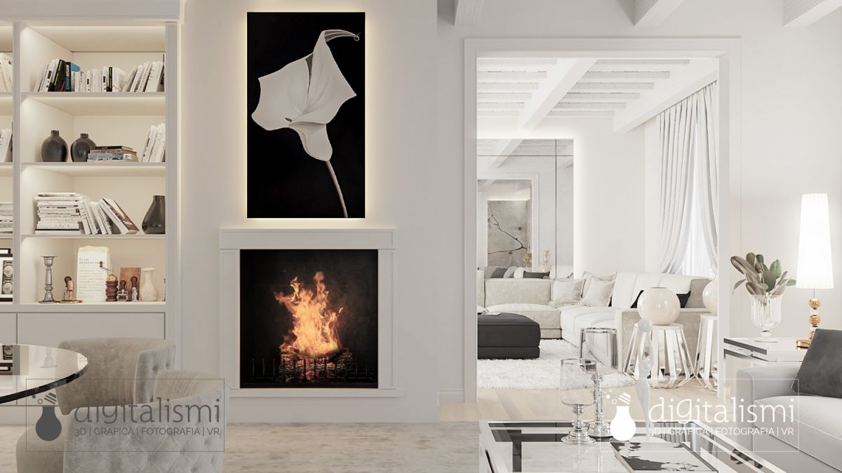Rendering di esempio corso di 3d studio max e vray per rendering di interni