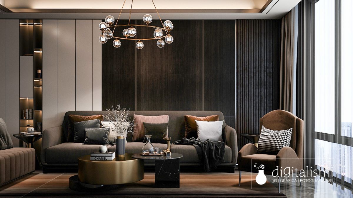 Rendering di esempio corso di 3d studio max e vray per rendering di interni