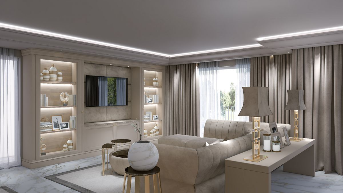 Rendering di esempio corso di 3d studio max e vray per rendering di interni