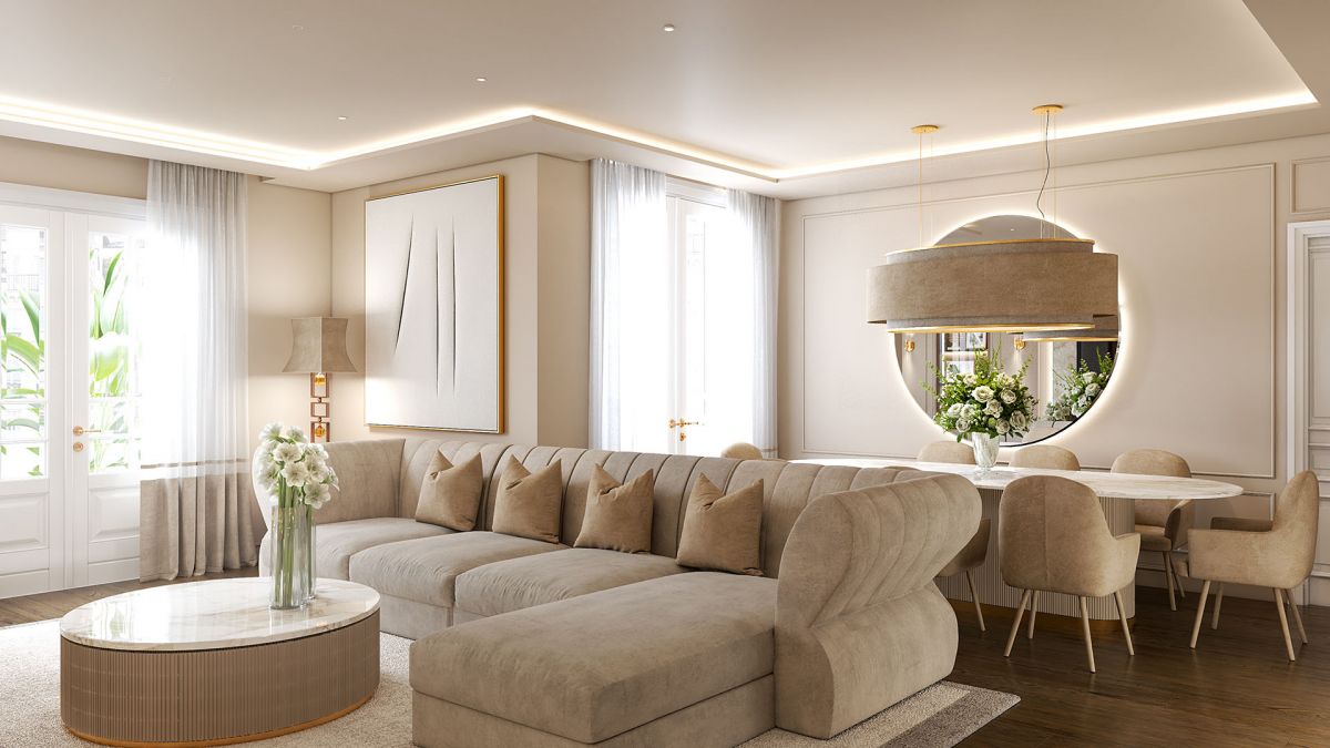 Rendering di esempio corso di 3d studio max e vray per rendering di interni
