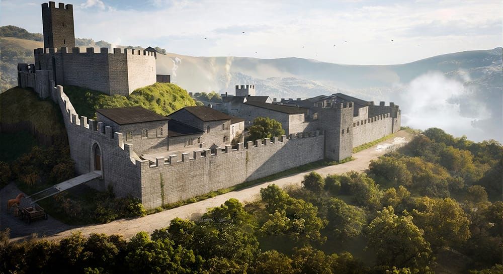 Video 3d ricostruzione castello di godano